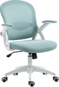 Vinsetto Scaun Birou Ergonomic Albastru Dimensiuni Variabile Suport Lombar Integrat | Aosom Romania