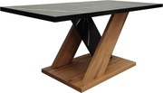 Masuta Cafea Solarro PAL Stejar Sonoma-Marmura Neagra Dim. 110x55x47.5 Cm