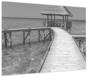 Tablou pe sticlă - Maldive (70x50 cm)