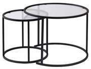 Set de măsuțe de cafea Aurum Black 60 cm, 2buc.