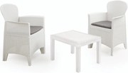 Set grădină AKITA, 3 piese, albă I.P.A.E-Progarden