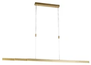 Lampă suspendată reglabilă din alamă cu dimmer „dim to warm” inclusiv LED - Juliet