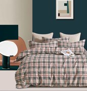 Lenjerie de Pat cu Elastic, Bumbac Tip Finet, 6 Piese, Pat 2 Persoane, Patratele