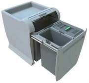 Coș de gunoi încorporat Elletipi CITY - extensibil, 12 + 8 + 8 l
