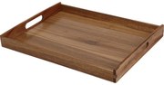 Tava de servire Excellent Houseware din acacia 40x 30 x 4,5 cm