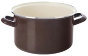 Orion Oală emailată cu margine Brown, 3 l, 3 l