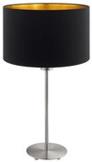 Lampă de masă Eglo TUNJA 1xE27/60W/230V 38,5 cm crom mat/negru