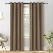 Draperie bej OXFORD 140x250 cm Agatat: Inele metalice