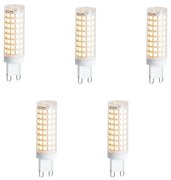 Set de 5 becuri LED G9 reglabile 5,5W 500 lm 2700K