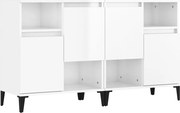vidaXL Dulapuri, 2 buc, alb extralucios, 60x35x70 cm, lemn prelucrat