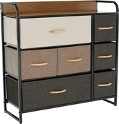 Organizator HAZEL TYP 3, bej/maro/negru, 80x29x79 cm