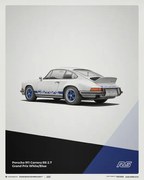 Imprimare de artă Porsche 911 RS - 1973 - White, Automobilist