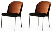 Set de scaune de sufragerie Dore Tile Red andBlack, 2 buc.