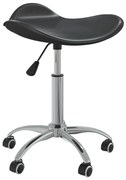 vidaXL Scaun de salon spa, negru, piele ecologică