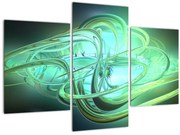 Tabloul cu abstracție verde (90x60 cm)