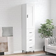 vidaXL Dulap înalt, alb, 34,5x34x180 cm, lemn prelucrat