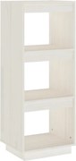 vidaXL Bibliotecă/Separator cameră, alb, 40x35x103 cm, lemn masiv pin