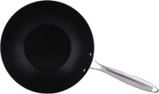 Tigaie Wok Zilan ZLN0934, Diametru 28 cm, 7 straturi de material, Maner nituit, Compatibil cuptor si masina de spalat vase