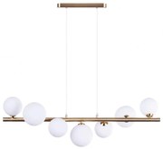 Lustra suspendata design modern SYBILLA 7 gold