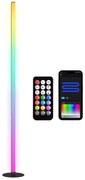 HOMCOM Lampadar LED RGBIC cu control APP si telecomanda, sincronizare muzica, 16 milioane culori, moduri de scenă și timer | Aosom Romania