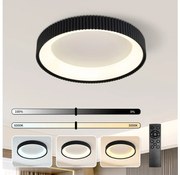 Brilagi - Plafonieră LED dimabilă FALCON MODERN LED/54W/230V 60 cm negru + telecomandă