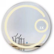 Oglinda Led Rotunda, 70cm, Oglindă Cosmetică, EsnJ131,lumina calda-rece