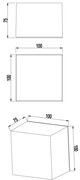 Top Light - Aplică LED de perete pentru baie BOXTER LED/5W/230V IP65