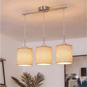 Brilagi - Lustru LED suspendat pe cablu NUBILA 3xE27/60W/230V maro deschis