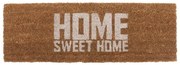 Preș PT LIVING Home Sweet Coir, 75 x 26 cm, alb maro