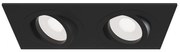 Corp incastrabil cu 2 spoturi directionabile Atom negru MY-DL024-2-02B