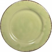 Farfurie Desert Glaze Verde-Lemon 20cm (glazurat manual)