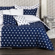 Lenjerie pat 2 pers. 4Home Stars Navy blue, 220 x 200 cm, 2 buc. 70 x 90 cm