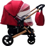 Carucior nou nascuti 2 in 1 BABY CARE™ PRO 512, Cu geanta bebe inclusa, Suspensii, Cadru aluminiu Gold, Maner reversibil, Spatar reglabil in 5