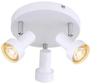 Lustra cu 3 spoturi design industrial Konrad alb 5356 RX