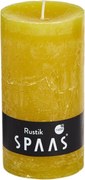 Lumanare coloana SPAAS RUSTIK 13 cm galbena