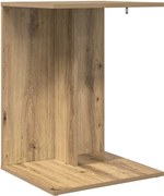 vidaXL Masă laterală Stejar Artizanal 45 x 40 x 62,5 cm Lemn compozit