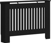 vidaXL Capac pentru radiator Stejar Negru 112 x 19 x 81,5 cm