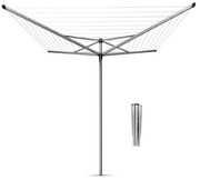 Brabantia TopSpinner spațiu în aer liber 90300260, 40 m, țepușă de metal pentru săpat, rezistent la coroziune, Inox