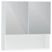 Corp Baie Tejo, Suspendat, 2 Usi, Alb, cu oglinzi, 70 x 17 x 70 cm