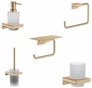 Set accesorii baie Hansgrohe AddStoris, bronz periat