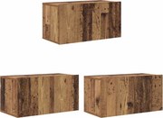 vidaXL Set comodă TV 3 pcs Maro 60 x 30 x 30 cm Lemn compozit