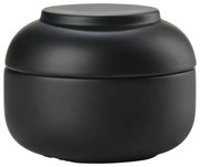 Organizator de baie negru pentru dischete demachiante din gresie ceramică Sensu – Zone