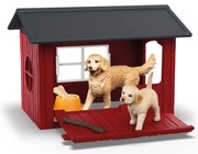 Schleich 42722  Căsuță pentru câini cu goldenretriever