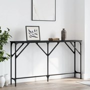 vidaXL Masă consolă, negru, 140x23x75 cm, lemn prelucrat