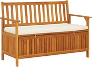 vidaXL Bancă de depozitare grădină 120x63x84 cm lemn masiv salcâm XL