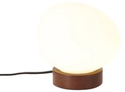 Lampă de masă Japandi din lemn cu sticlă opal - Sally