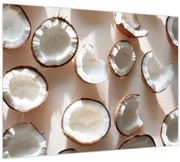 Tablou pe sticlă - Nuci de cocos (70x50 cm)