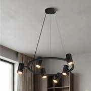 Brilagi - Lustru suspendat cu cablu SELE 6xGU10/30W/230V negru