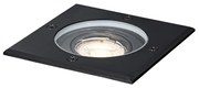 Spotlight exterior pentru sol negru pătrat reglabil IP65 - Delux
