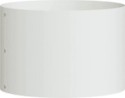 vidaXL Inele pentru vaze Alb 30 x 30 x 20 cm Oțel laminat la rece